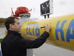 Медведев пустил газ на Камчатку